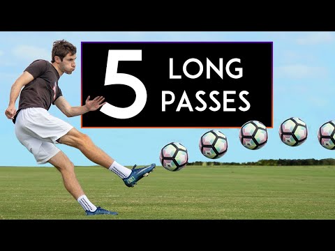 TOP 5 WAYS to PASS the Ball LONG, Long Passing Techniques