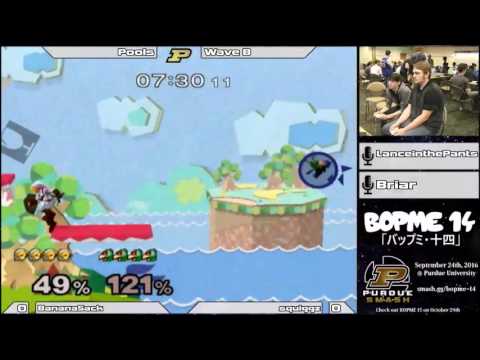 BoPME 14 - BananaSack (Fox, Link) vs. squiggz (Falco) - Pools