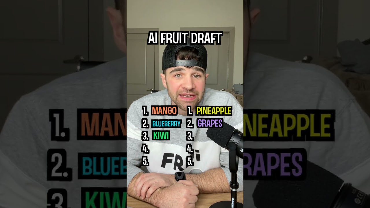 Fruit Draft vs. AI 🤖😂 #funny #draft #ai