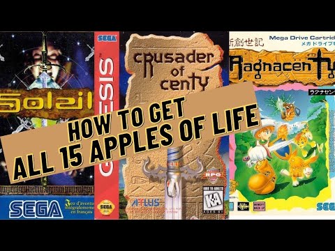 ALL 15 Apples of Life Locations Crusader of Centy / Ragnacenty / Soleil SEGA Megadrive Golden Apples