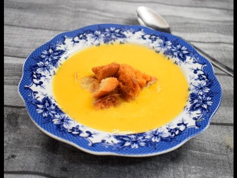 Receta casera de la Sopa de Calabaza. Tradicional