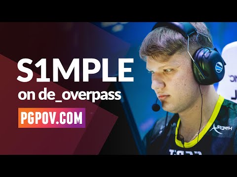 [CSGO POV] s1mple (NaVi) vs Astralis / 30-8 / de_overpass // Player Settings in desc.