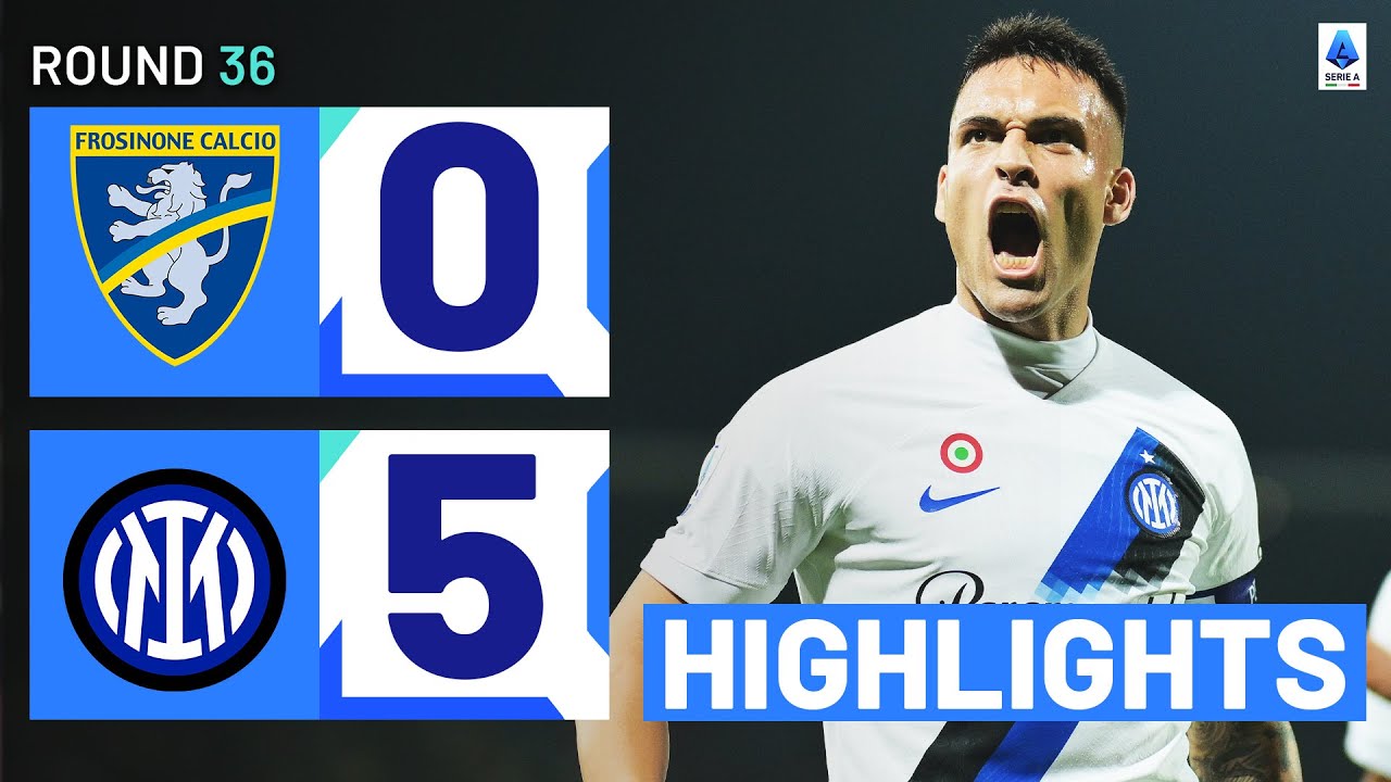 Inter 5-0 win leaves Frosinone sweating over relegation