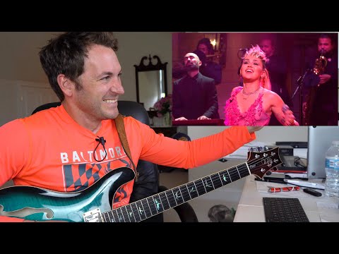 Guitar Teacher REACTS: MILEY CYRUS "Plastic Hearts" LIVE SNL 4K