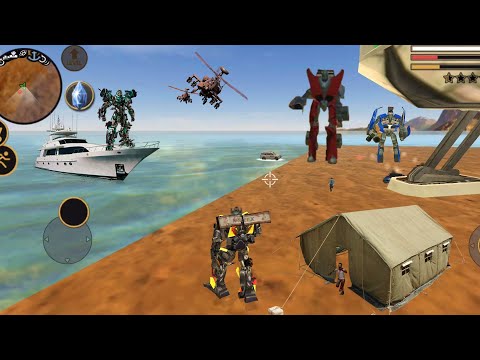 Vegas Crime Simulator (Transformer Fight Robot Car on Sea Desert) Truck Wars - Android Gameplay HD