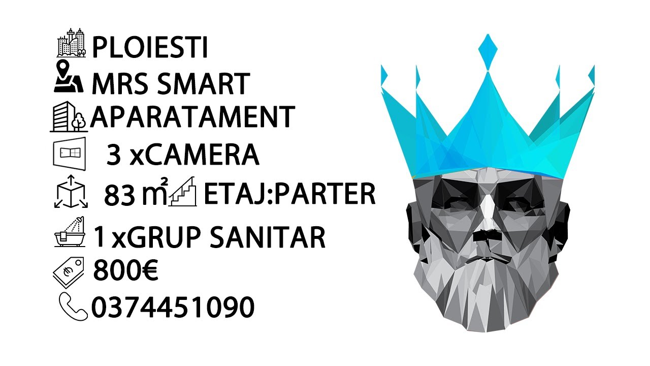 Tur video 3 camere | MRS Smart | Parter | Centrala proprie | Prima inchiriere