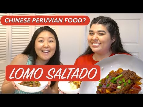 CHINESE PERUVIAN FOOD? Learning How to Make Lomo Saltado, Beef Stirfry For the First Time!