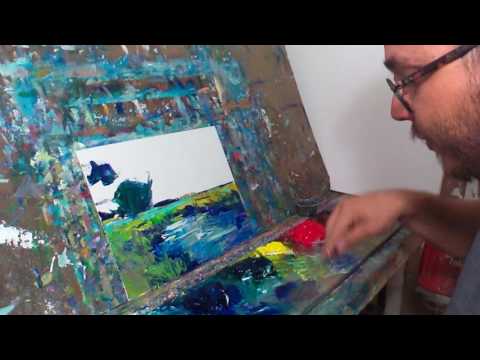 Oil Painting Session With Artist Jose Trujillo - Marshland Wetland - Alla Prima - Session 010