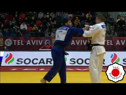 Mens Judo - Mihael Zgank vs. Roy Sivan - U90 Grand Slam Tel Aviv 2022