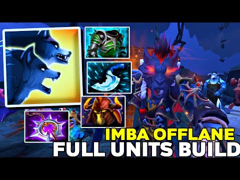 Lycan Full Units Build Imba Offlane Immortal Ranked Werewolf GG Game - Dota 2