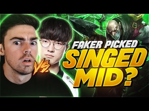 FAKER PICKED SINGED MID AGAINST ME AND THIS HAPPENED....