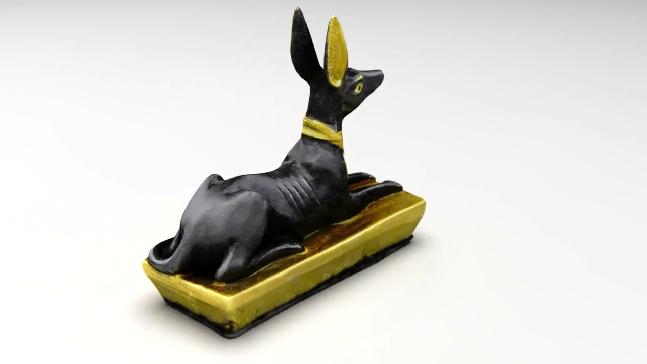 Est&aacute;tua do Cachorro An&uacute;bis Modelo 3D
