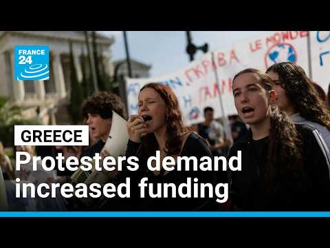 Greece: Protesters demand increased funding for public education