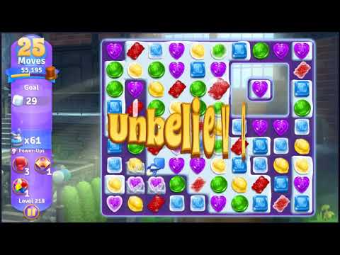 Willy Wonkas Sweet Adventure Level 218 - NO BOOSTERS 🍫 | SKILLGAMING ✔️