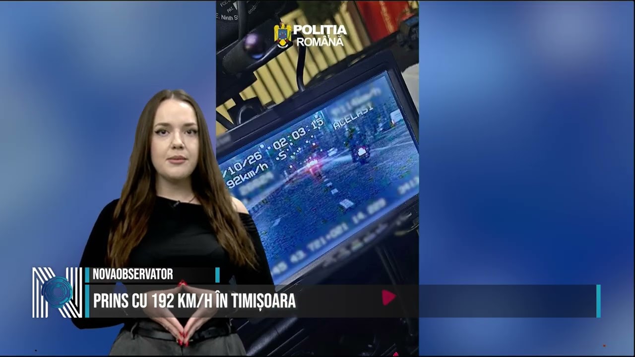 Prins cu 192 km/h în Timișoara