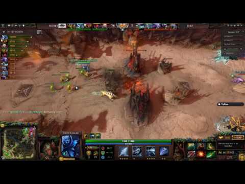 Dota 2 international 2016 open qualifiers: secret vs BIS.f easiest match ever
