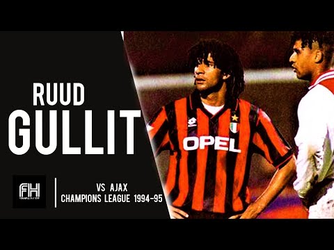 Ruud Gullit ● Skills ● Ajax 2:0 AC Milan ● Group D Champions League 1994-95