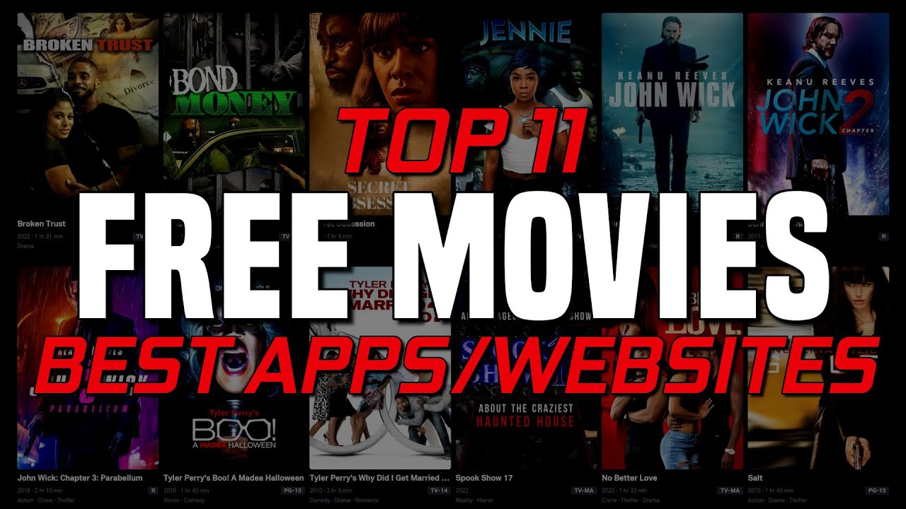 Top 11 Best FREE MOVIE WEBSITES to Watch Online!