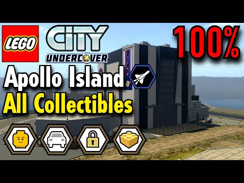 LEGO City Undercover - Apollo Island 100% Guide (All Collectibles) Free Roam Gameplay