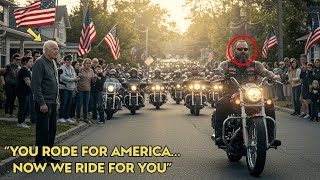 Elderly Veteran Sold His Harley to Save His Daughter’s Life… Then HELLS ANGELS Filled His Street