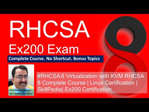 #RHCSA Virtualization with KVM | RHCSA 8 Complete Course | Linux Certification | Ex200 Exam