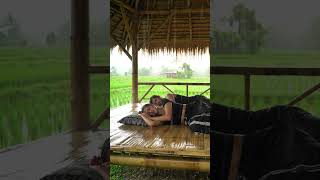 Download lagu seorang pria dan wanita ketiduran di gubuk sawah,saat hujan turun #rain  #shortvideo mp3