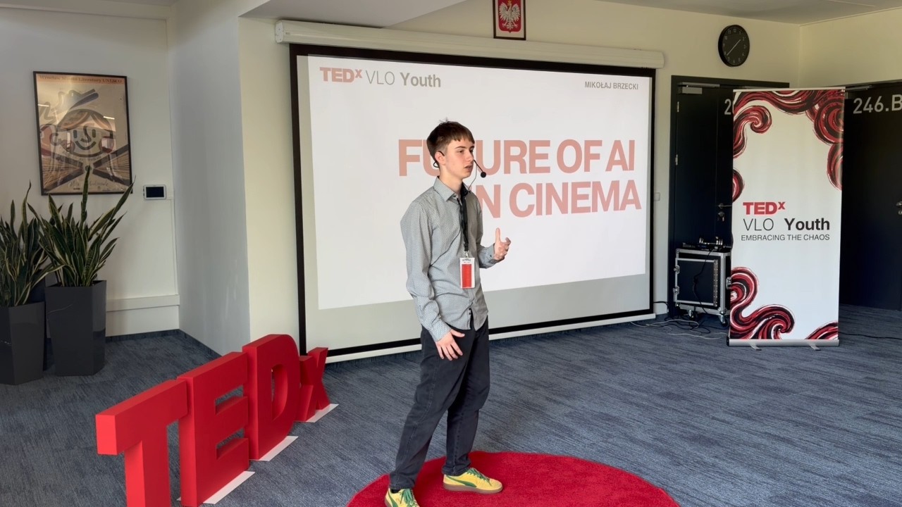 Is AI an existential threat to cinema? | Mikołaj Brzecki | TEDxVLO Youth