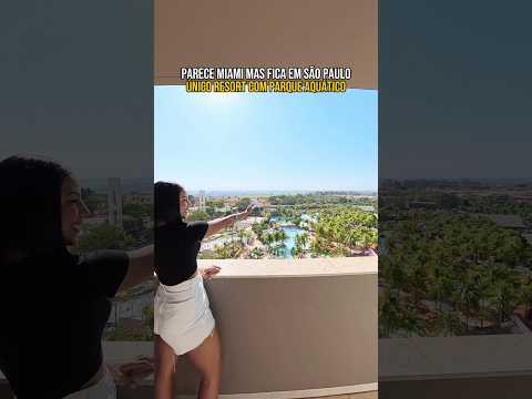 PARECE MIAMI, MAS É AQUI EM SÃO PAULO, ÚNICO RESORT COM PARQUE AQUÁTICO 🎟️