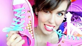 D.I.Y. Tie Dyed Studded Converse!