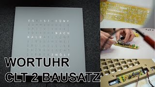 Wortuhr bauen: CLT2-Bausatz von Leuchtbildshop.de