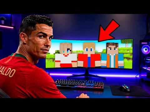 Ajudei JOGADORES DA COPA a JOGAR MINECRAFT PELA PRIMEIRA VEZ!