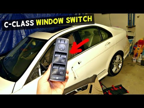HOW TO REPLACE WINDOW SWITCH ON MERCEDES W204 C180 C200 C220 C250 C300 C350 C260 C280