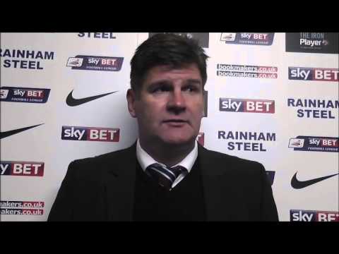 Brian Laws reacts to the Hartlepool win