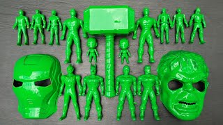 Download lagu Menemukan membersikan mainan superhero Thor Hulk Ironman Superman power rangers palu Thor Batman Ult mp3