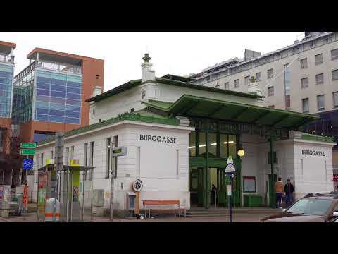 Otto Wagner's Metro Stations in Vienna footage in 4k UHD filmed with a Sony FDR-AX700