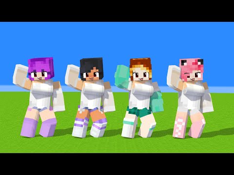 new shuffle me too first meet wedding aphmau, kim, aaron and pierce - minecraft animation #shorts