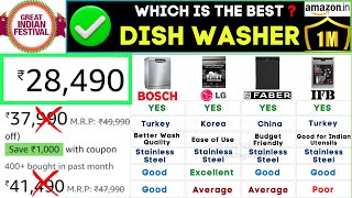 🍽️ Best Dishwasher 2024 for Home | Bosch vs Faber vs LG vs IFB - Top Review & Comparison