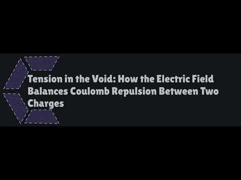 Tension in the Void How the Electric Field Balances Coulomb Repulsion Between Two Charges