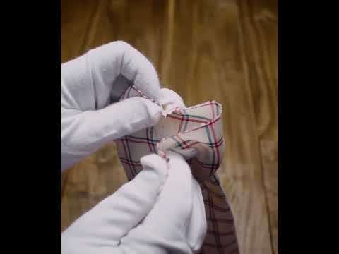 Check White Red & Green Khadi Cotton 98 GSM Handwoven Fabric — video