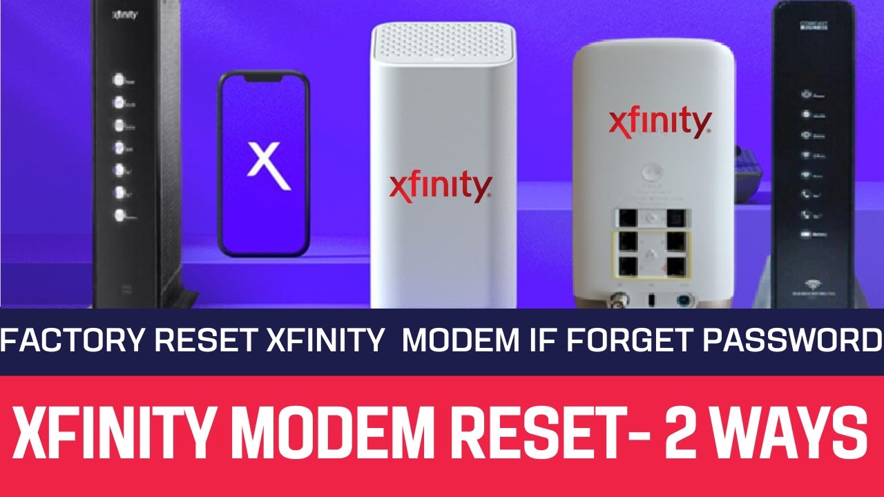 How to Factory reset Xfinity modem/Router - 2Methods