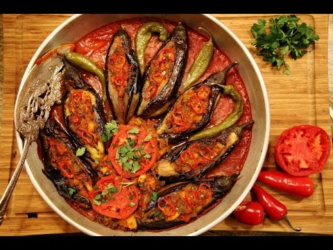 Zucchini Stuffed Eggplants Recipe - Armenian Cuisine - Heghineh Cooking Show