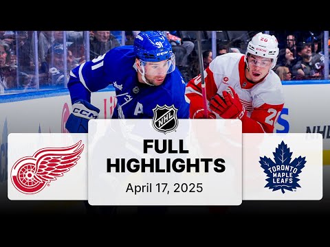 NHL Highlights | Red Wings vs. Maple Leafs | April 17, 2025