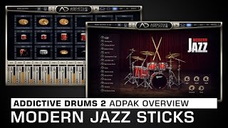 Video thumbnail for Addictive Drums 2 ADpak Overview: Modern Jazz Sticks by XLN Audio