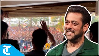 Salman Khan greets fans outside Galaxy apartment on 57th birthday