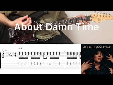 Lizzo - About Damn Time (guitar cover with tabs & chords)