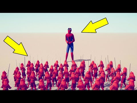 SPIDERMAN GIANT TITAN vs EVERY UNIT | TABS Unit Creator | Totally Accurate Battle Simulator TABS