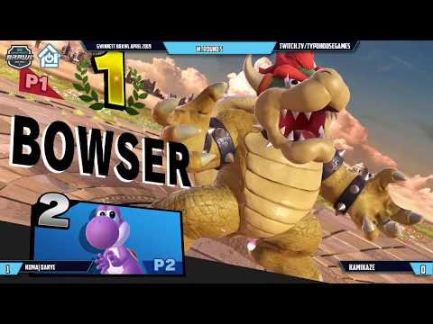 Gwinnett Brawl April 2019 - Danye(Bowser) vs Kamikaze(Piranha Plant/Yoshi) - W. Round 5