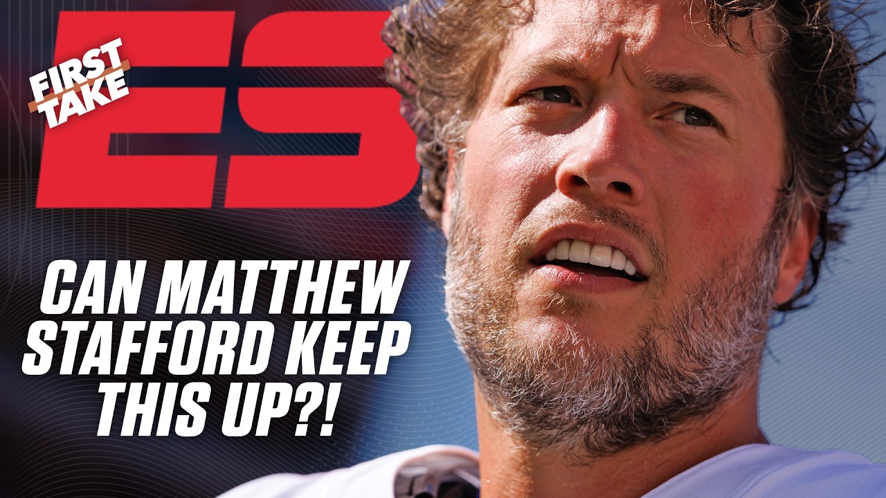 Cam Newton is taking WHO to win the NFC West 👀 + He gives Stafford his flowers | First Take