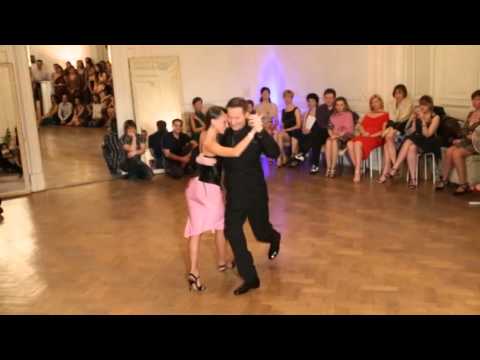  Stella Missé  and  Vladimir Khorev  are  dancing  at  Tangomania  in  2014
