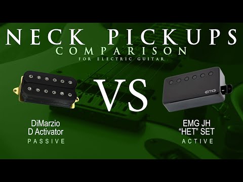 DiMarzio D ACTIVATOR vs EMG JH HET SET - Neck Pickup Guitar Tone Comparison Demo